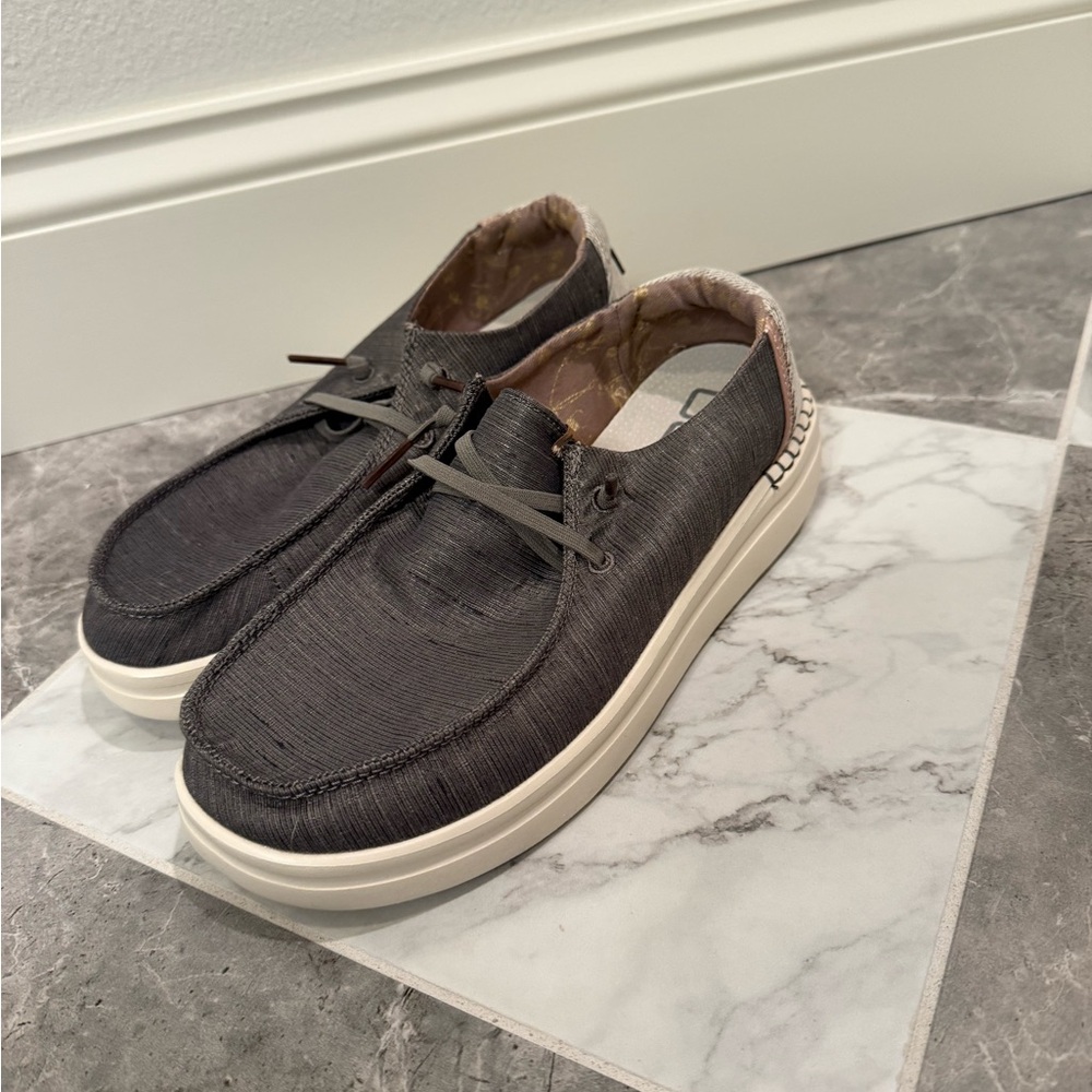 Hey Dude Women’s Gray Loafers